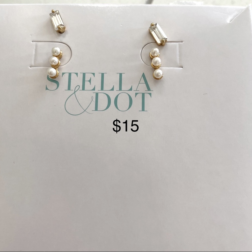 Stella and Dot Madison pearls set of 2